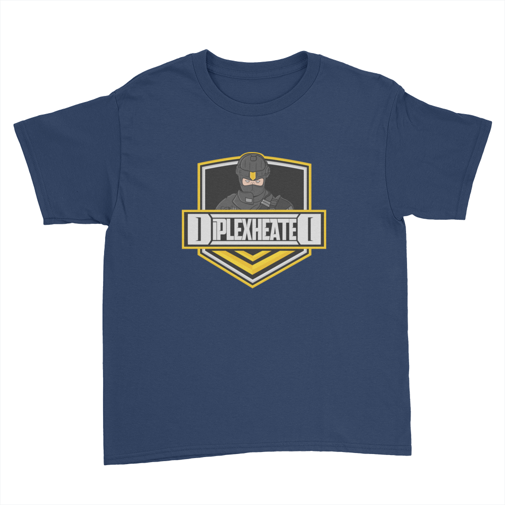Diplex Heated Logo - Kids Youth T-Shirt Navy