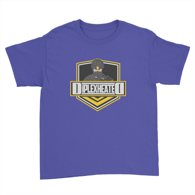 Diplex Heated Logo - Kids Youth T-Shirt Royal Blue