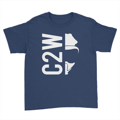 C2W - Kids Youth T-Shirt Navy