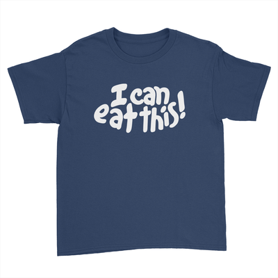 I Can Eat This! - Kids Youth T-Shirt Navy