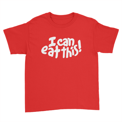 I Can Eat This! - Kids Youth T-Shirt Red