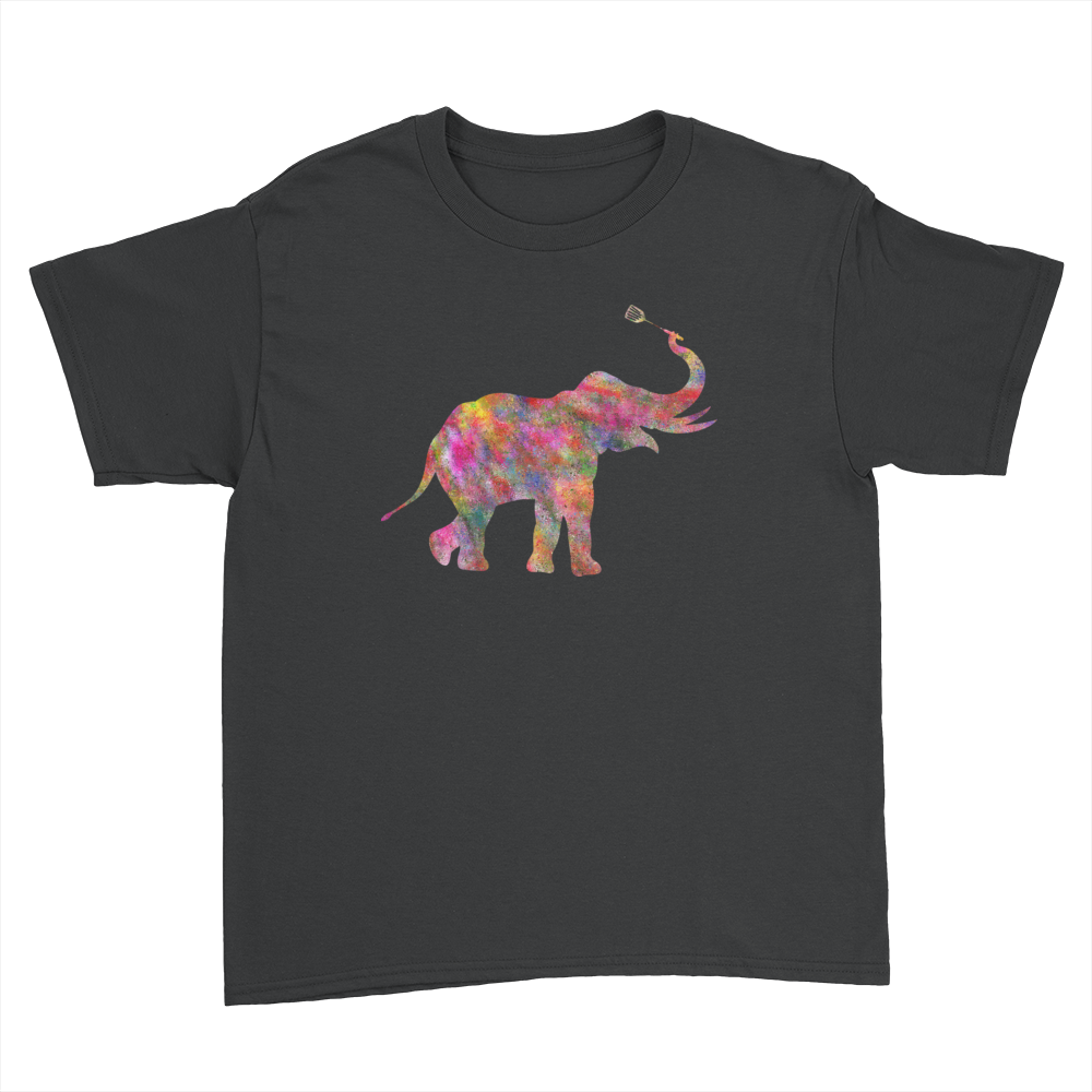 Elephant - Kids Youth T-Shirt Black