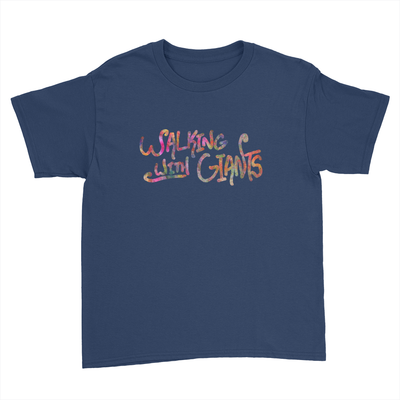 Walking With Giants - Kids Youth T-Shirt Navy