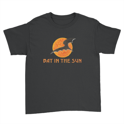 Bat In The Sun Logo - Kids Youth T-Shirt Black