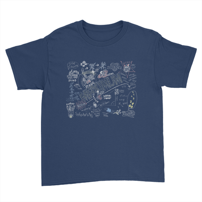 Maximum Colour - Kids Youth T-Shirt Navy