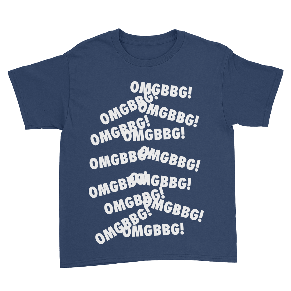 OMGBBG - Kids Youth T-Shirt Navy