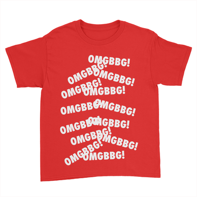 OMGBBG - Kids Youth T-Shirt Red