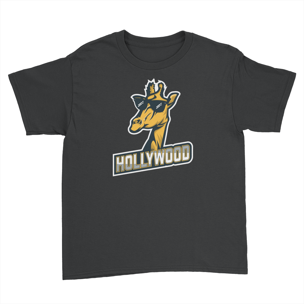 London Hollywood Giraffe - Kids Youth T-Shirt Black