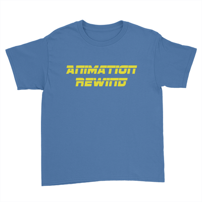 Animation Rewind - Kids Youth T-Shirt Royal Blue