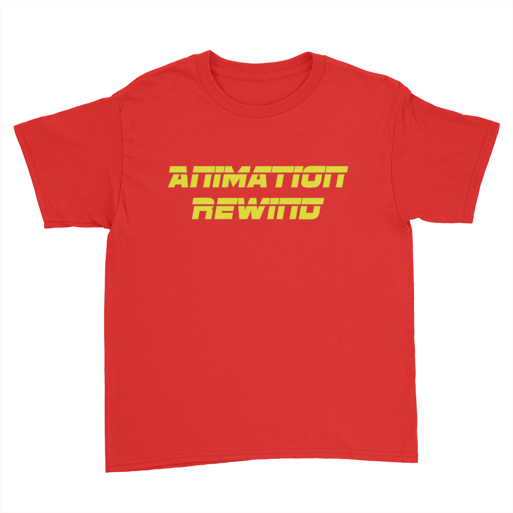Animation Rewind - Kids Youth T-Shirt Red