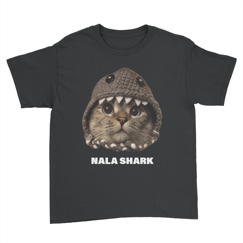 Nala Shark - Kids Youth T-Shirt Black