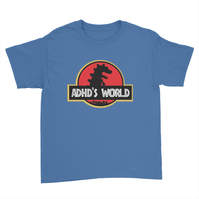 ADHD's World - Kids Youth T-Shirt Royal Blue