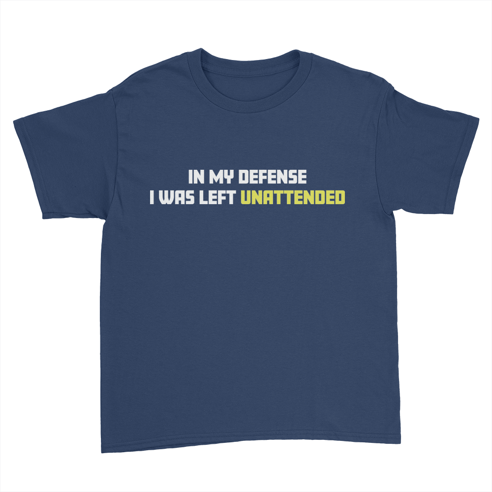In My Defense - Kids Youth T-Shirt Navy