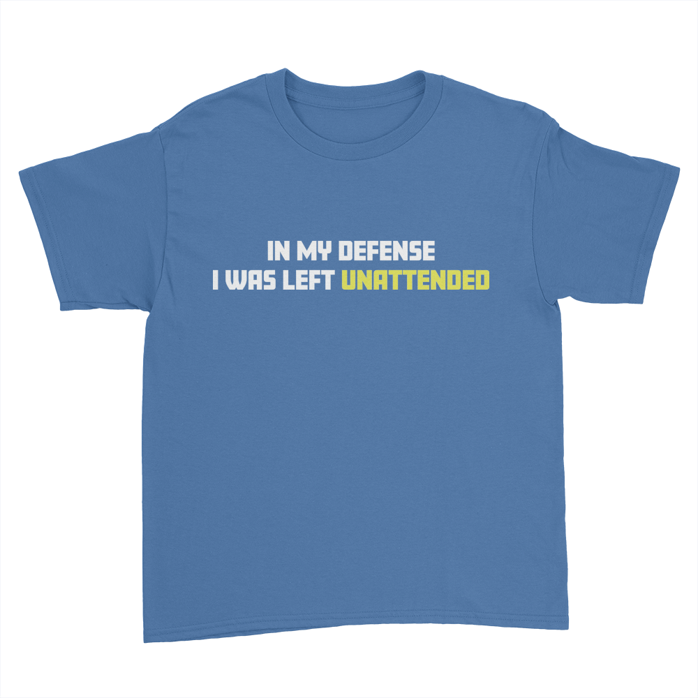 In My Defense - Kids Youth T-Shirt Royal Blue