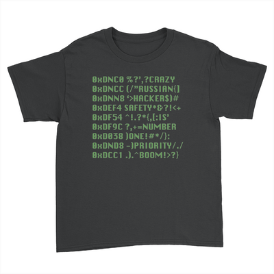 Hacker - Kids Youth T-Shirt Black