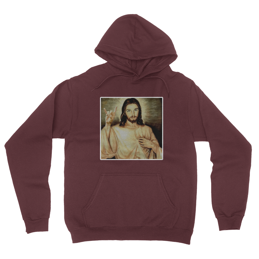 Even Jesus Loves Metal Hoodie