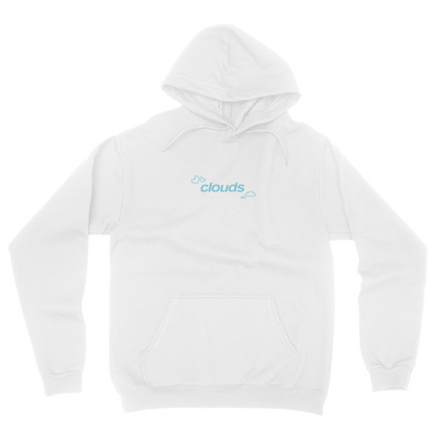 Clouds White Hoodie (Blue)