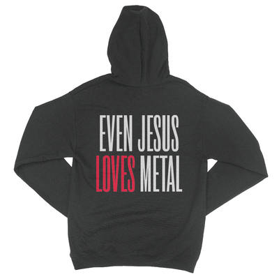 Even Jesus Loves Metal Hoodie
