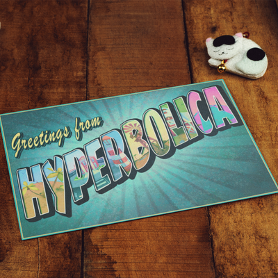 Greetings From Hyperbolica Postcard