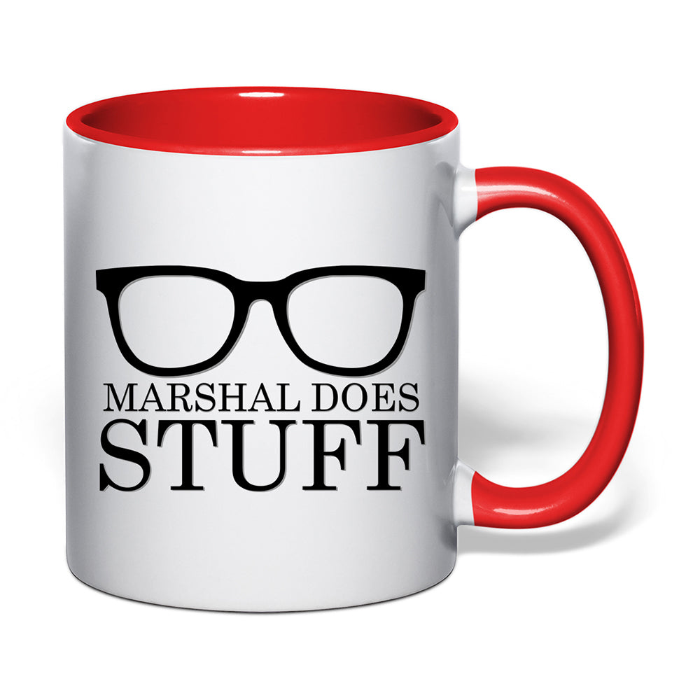 Marshal Does Stuff Accent Mug