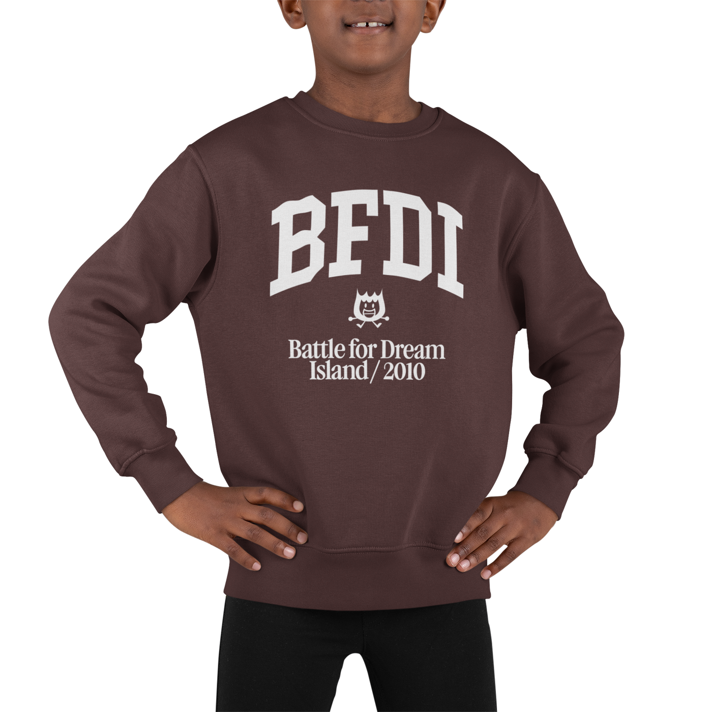 BFDI Youth Varsity Sweater (White Design)